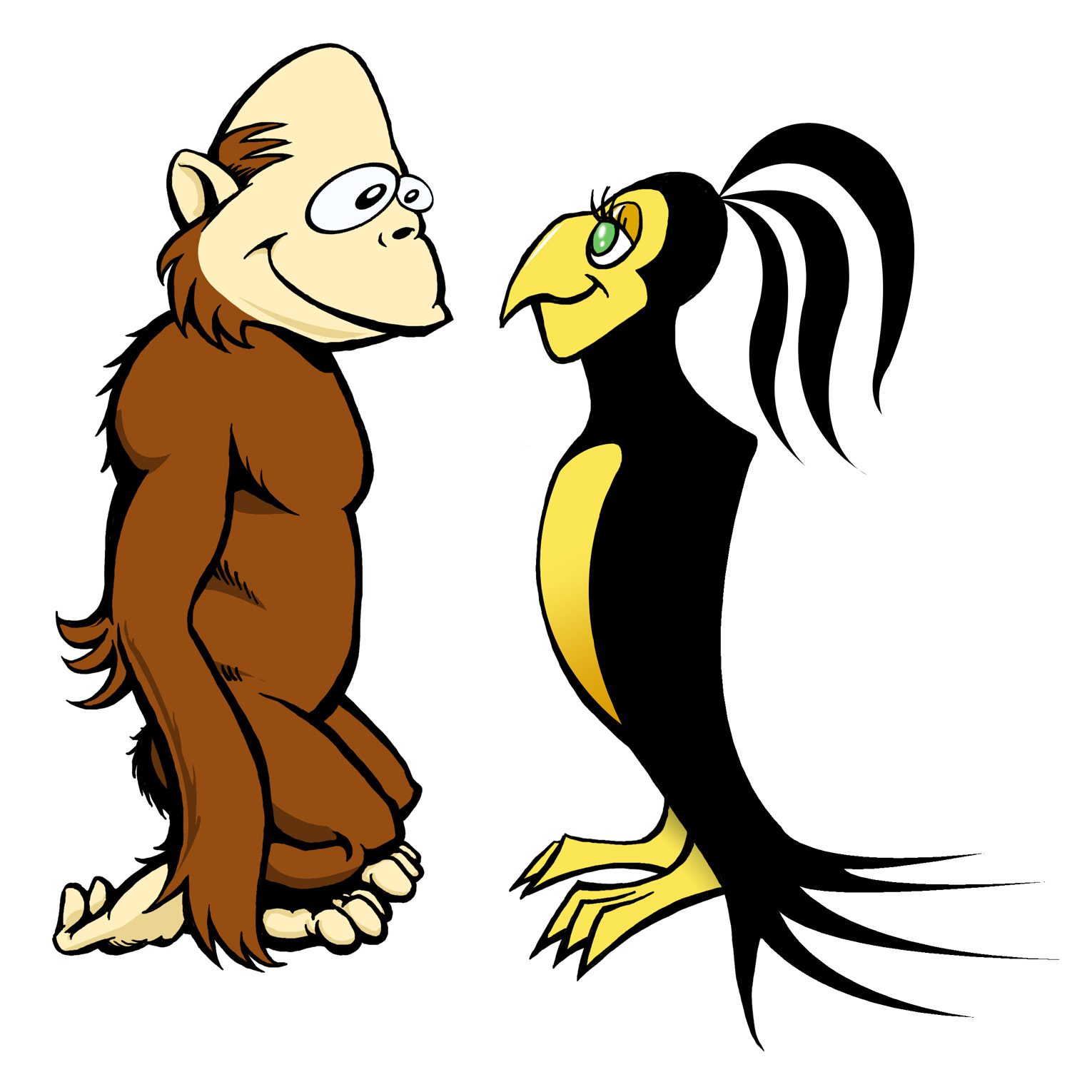 Monkey & Bird