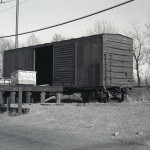 A lone boxcar